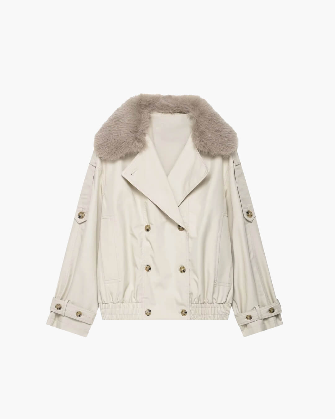 Trench Camille avec fausse fourrure