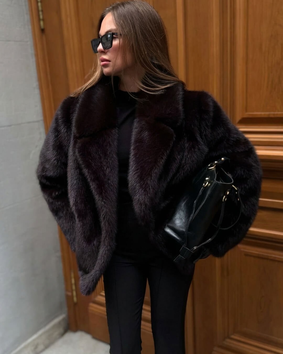 Manteau en fausse fourrure Carissa