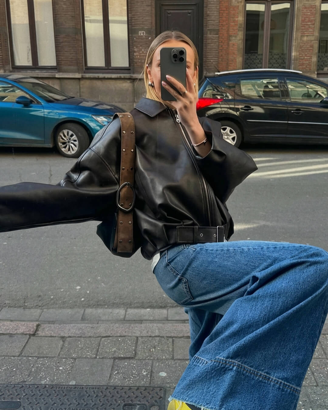Veste en cuir vegan Georgia