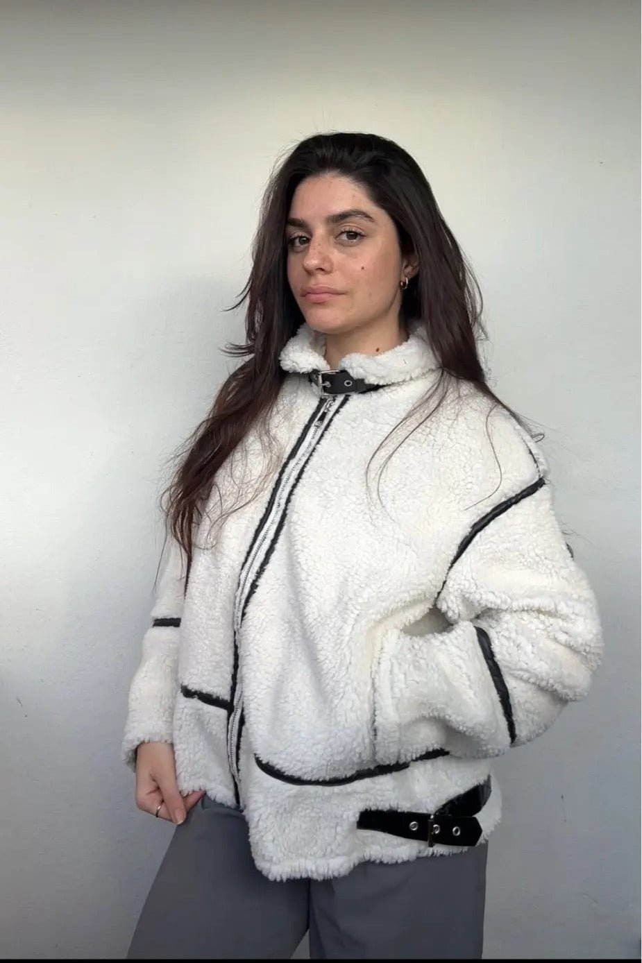 Veste bomber en bouclé Chantal