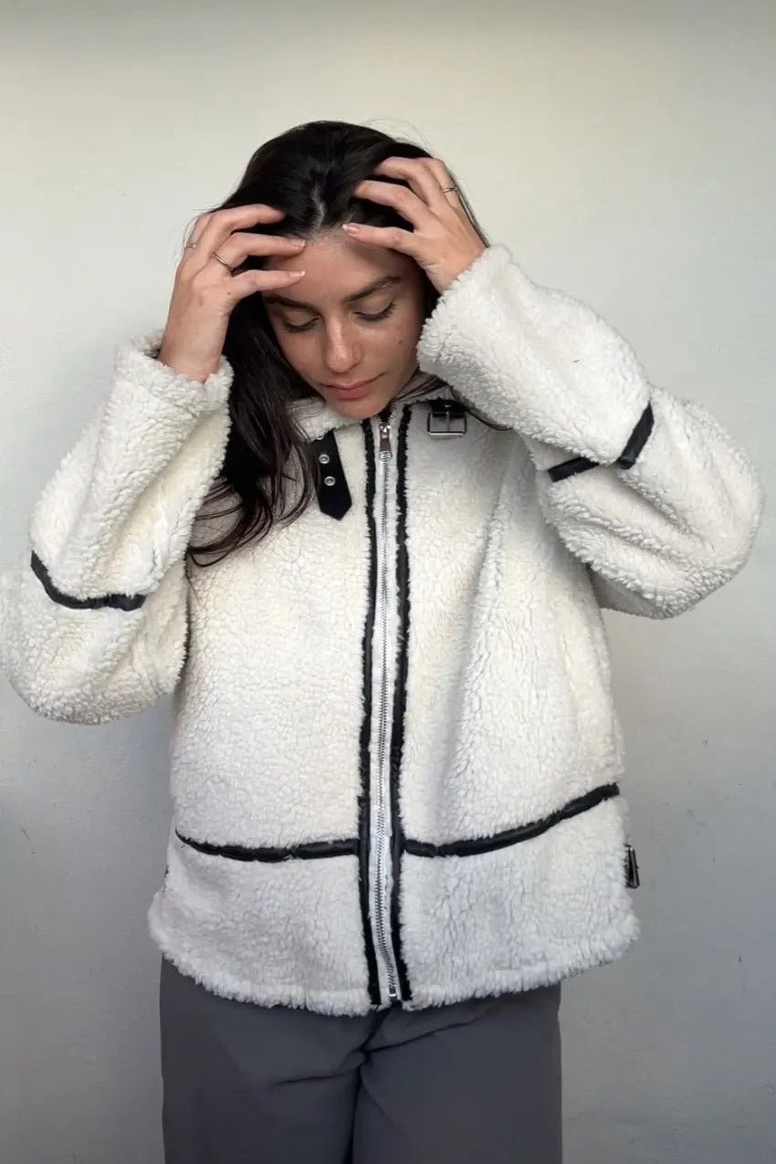 Veste bomber en bouclé Chantal