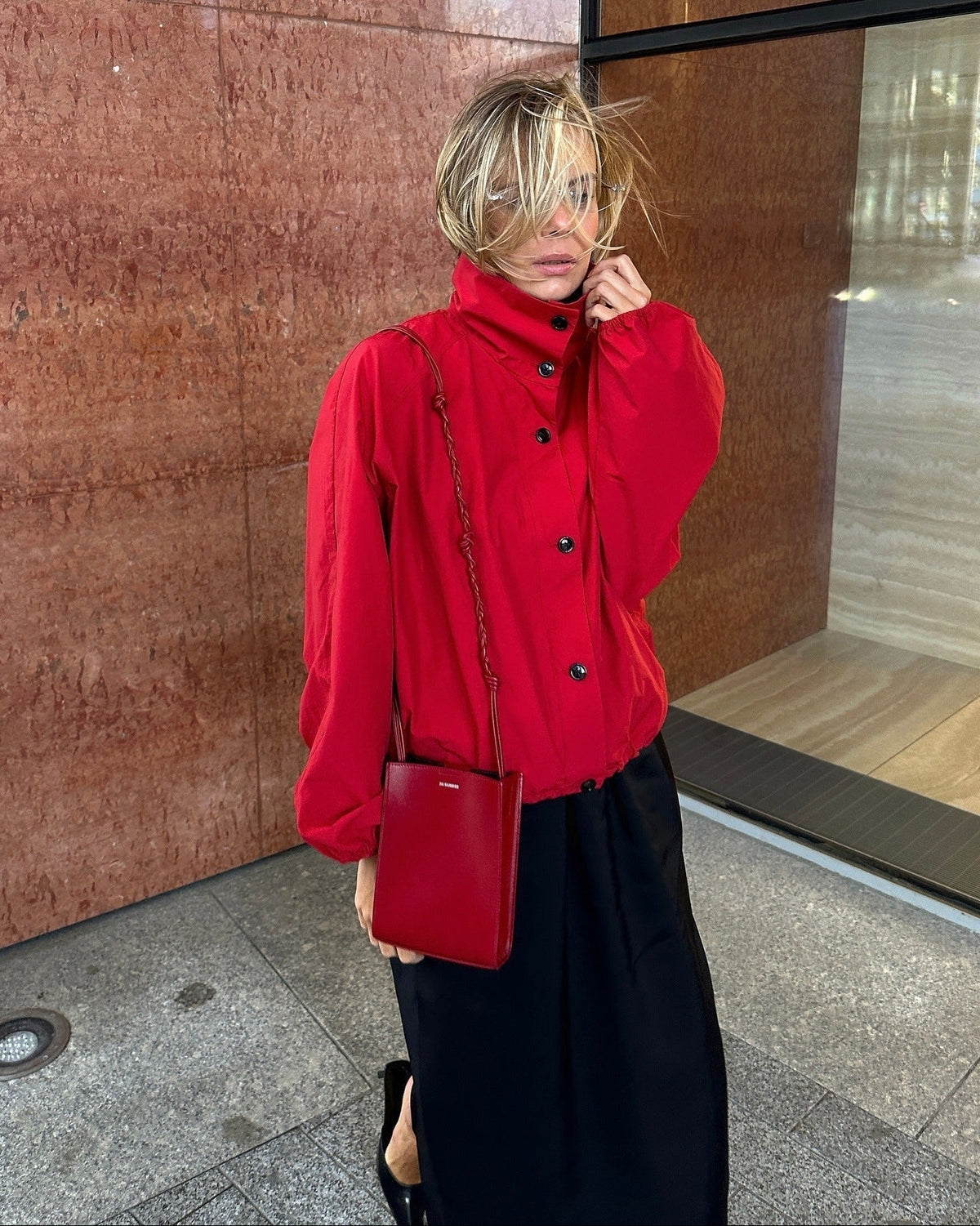 Veste Clara à col montant