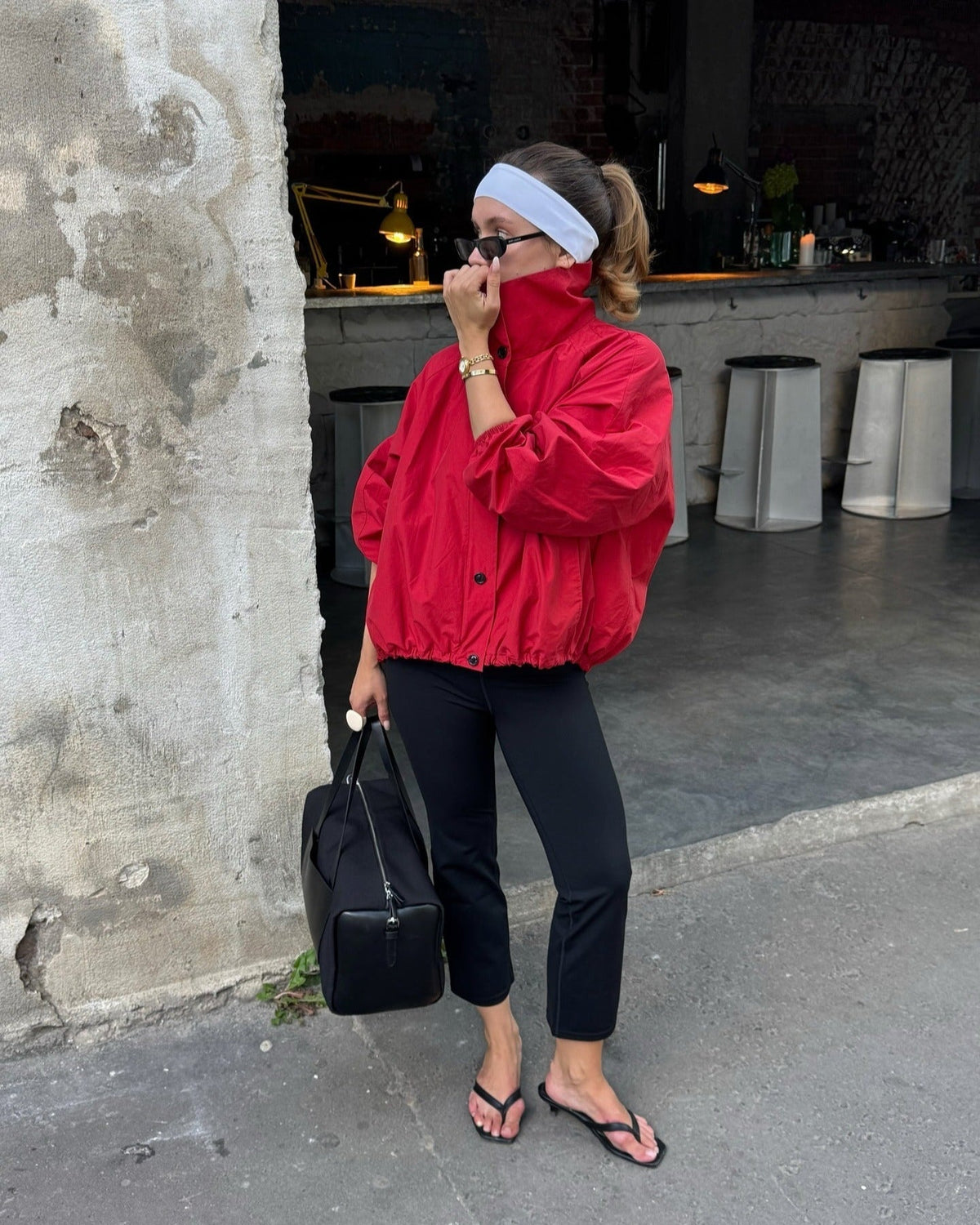 Veste Clara à col montant