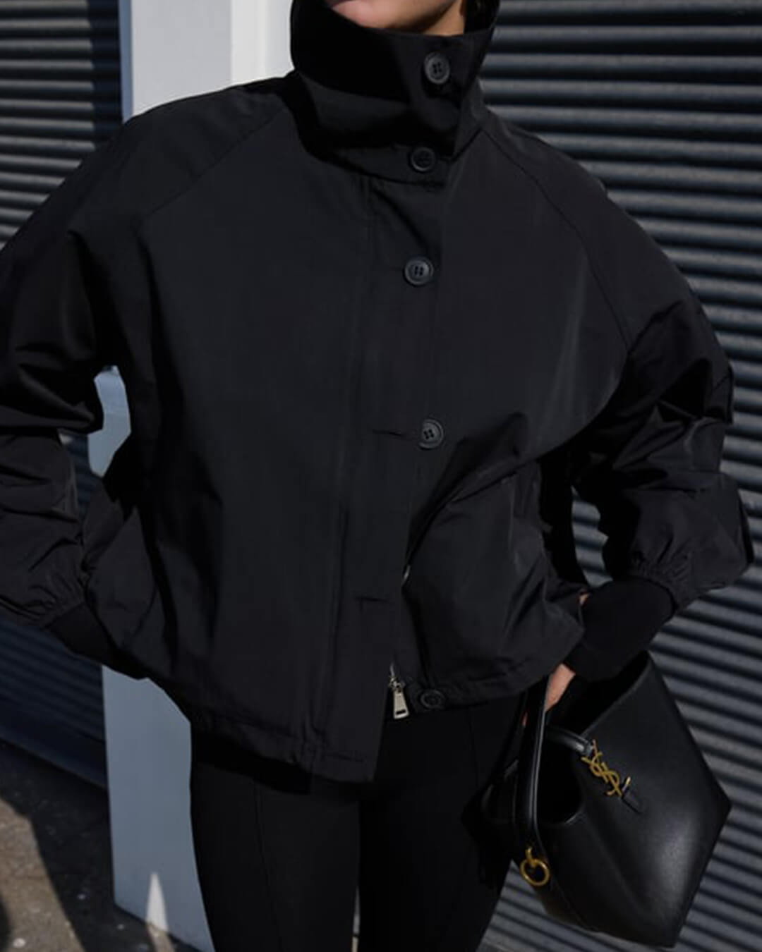 Veste Clara à col montant