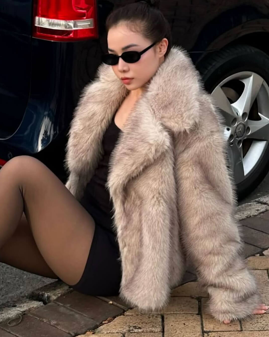 Veste duveteuse mi-longue Darcy