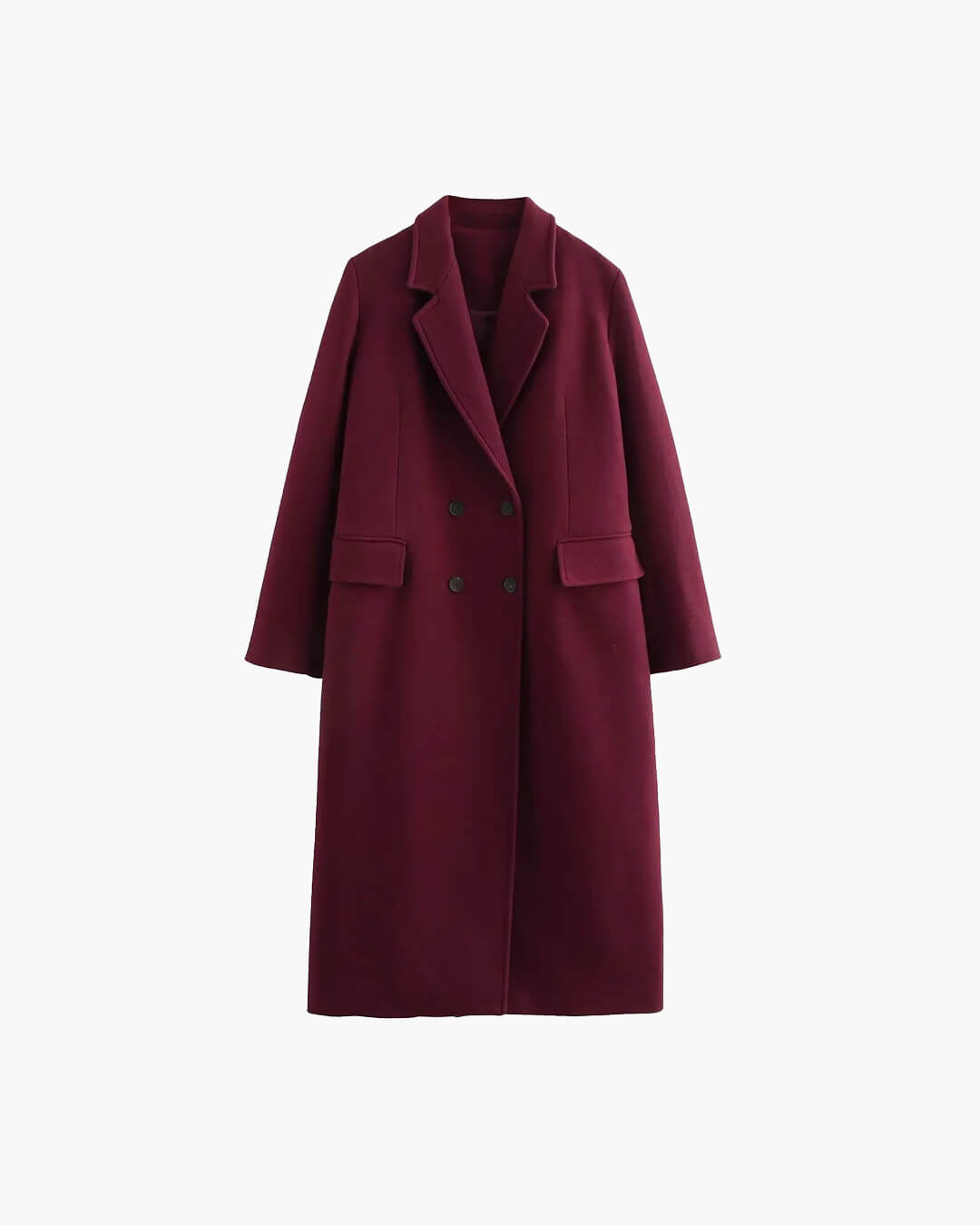 Nora manteau maxi croisé à double boutonnage