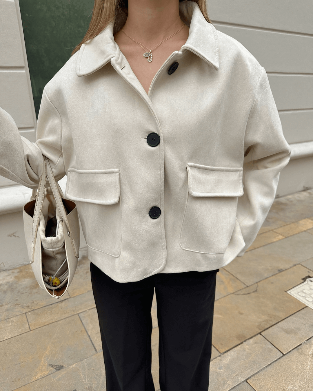 Veste en daim Elara