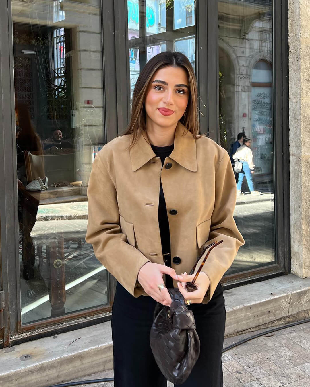 Veste en daim Elara