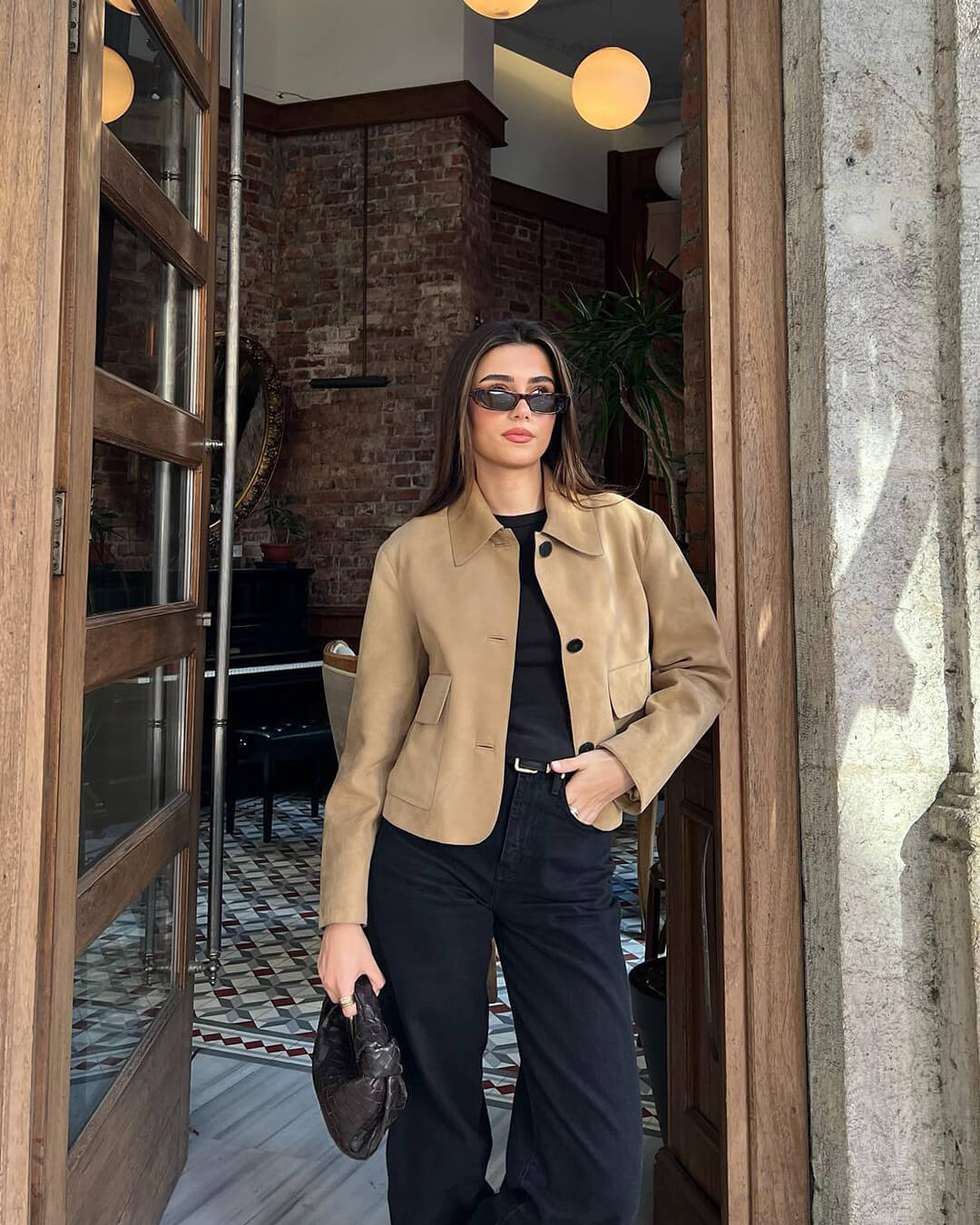 Veste en daim Elara