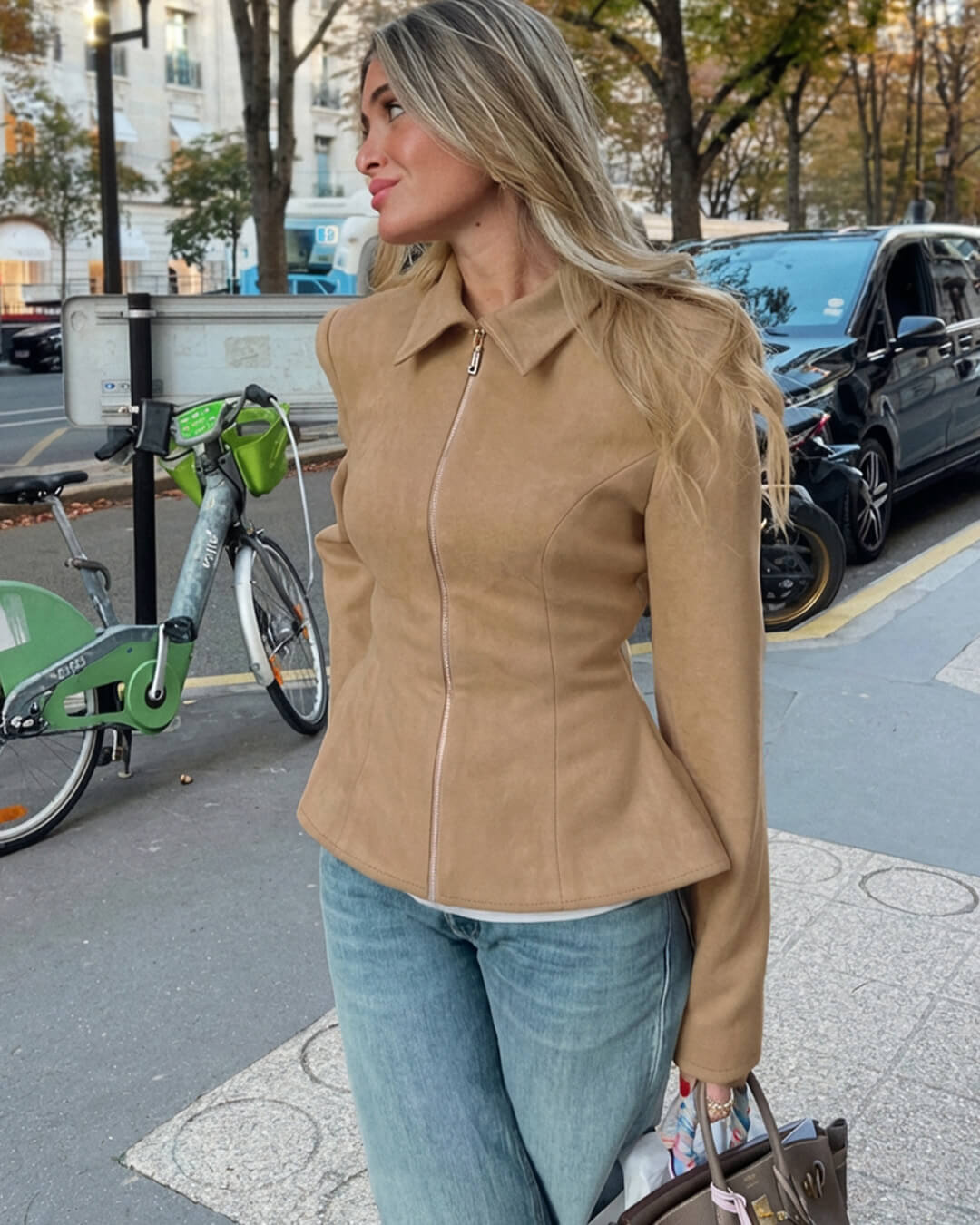 Veste Ella en suédine