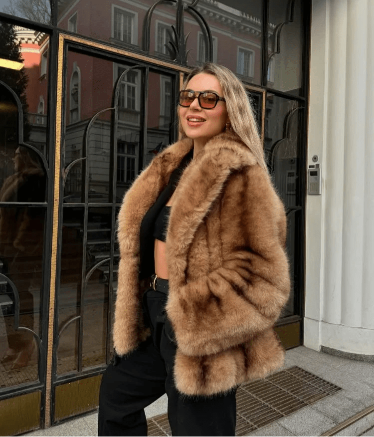 Manteau en fausse fourrure Fiona