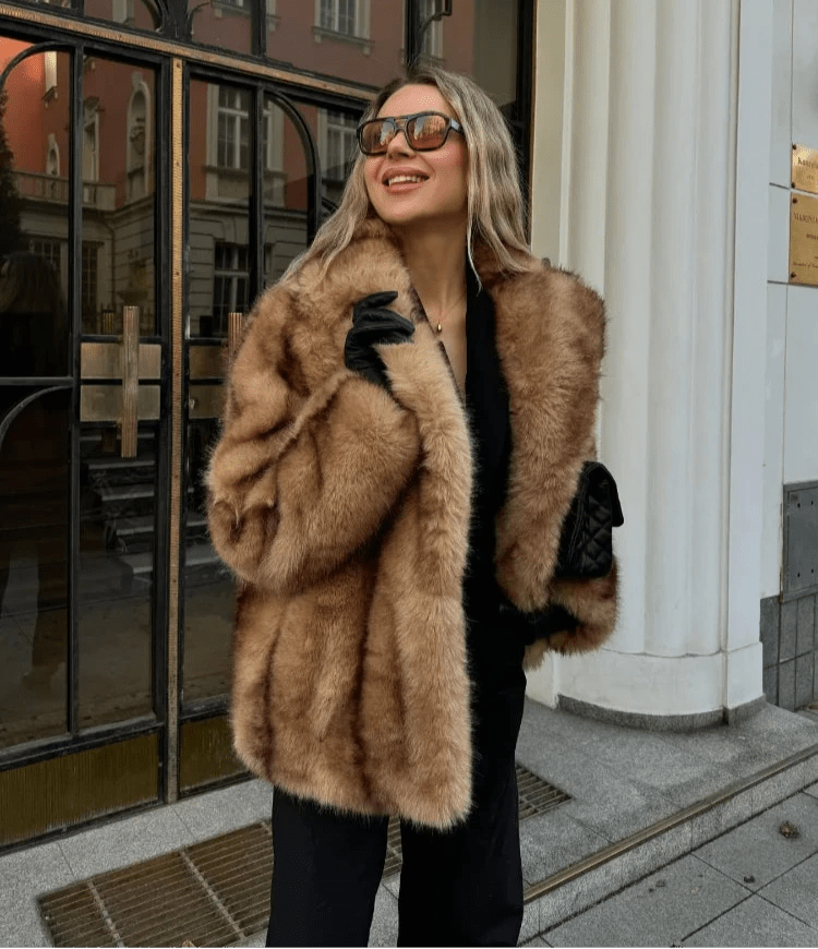 Manteau en fausse fourrure Fiona