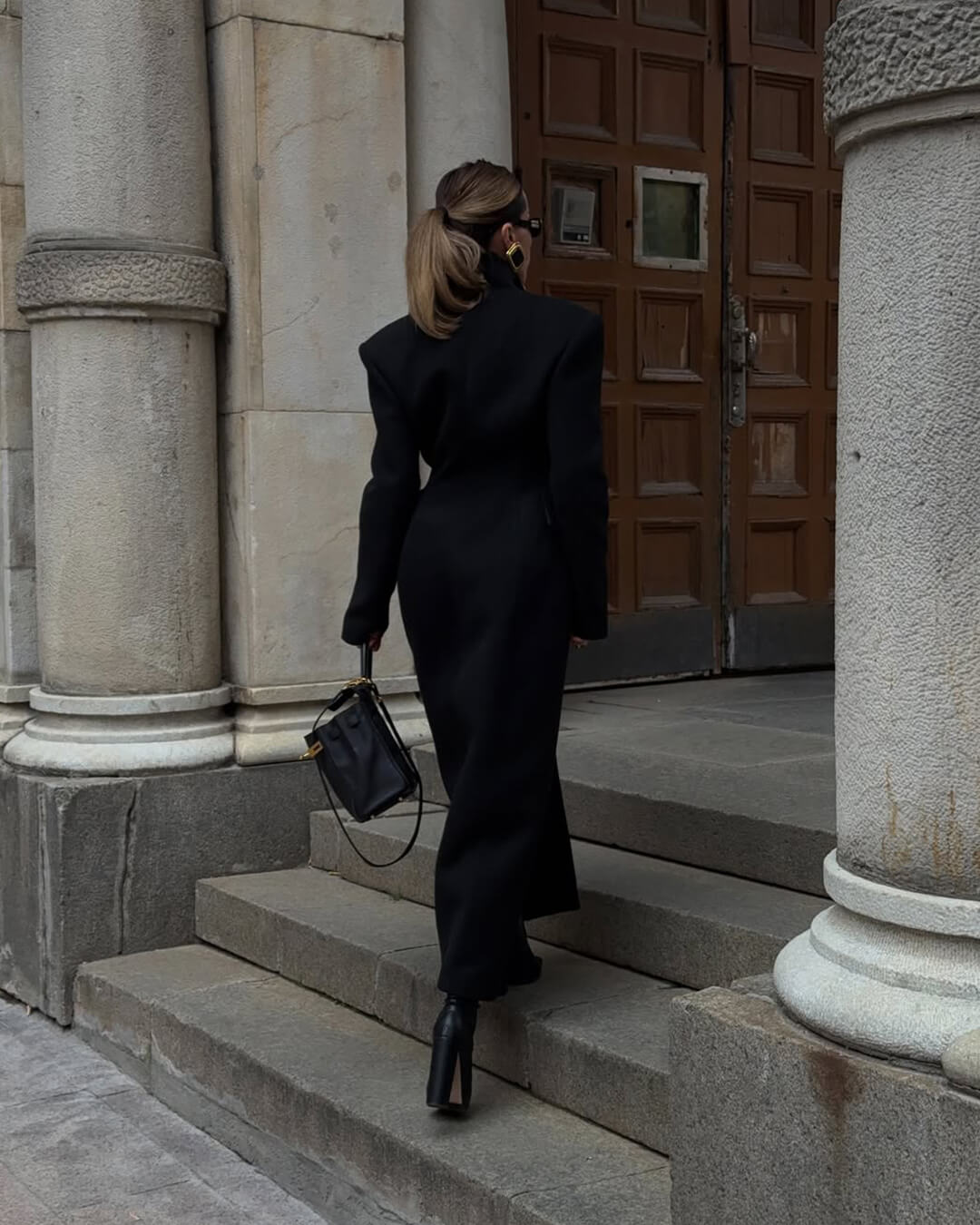Manteau long cintré Genevieve