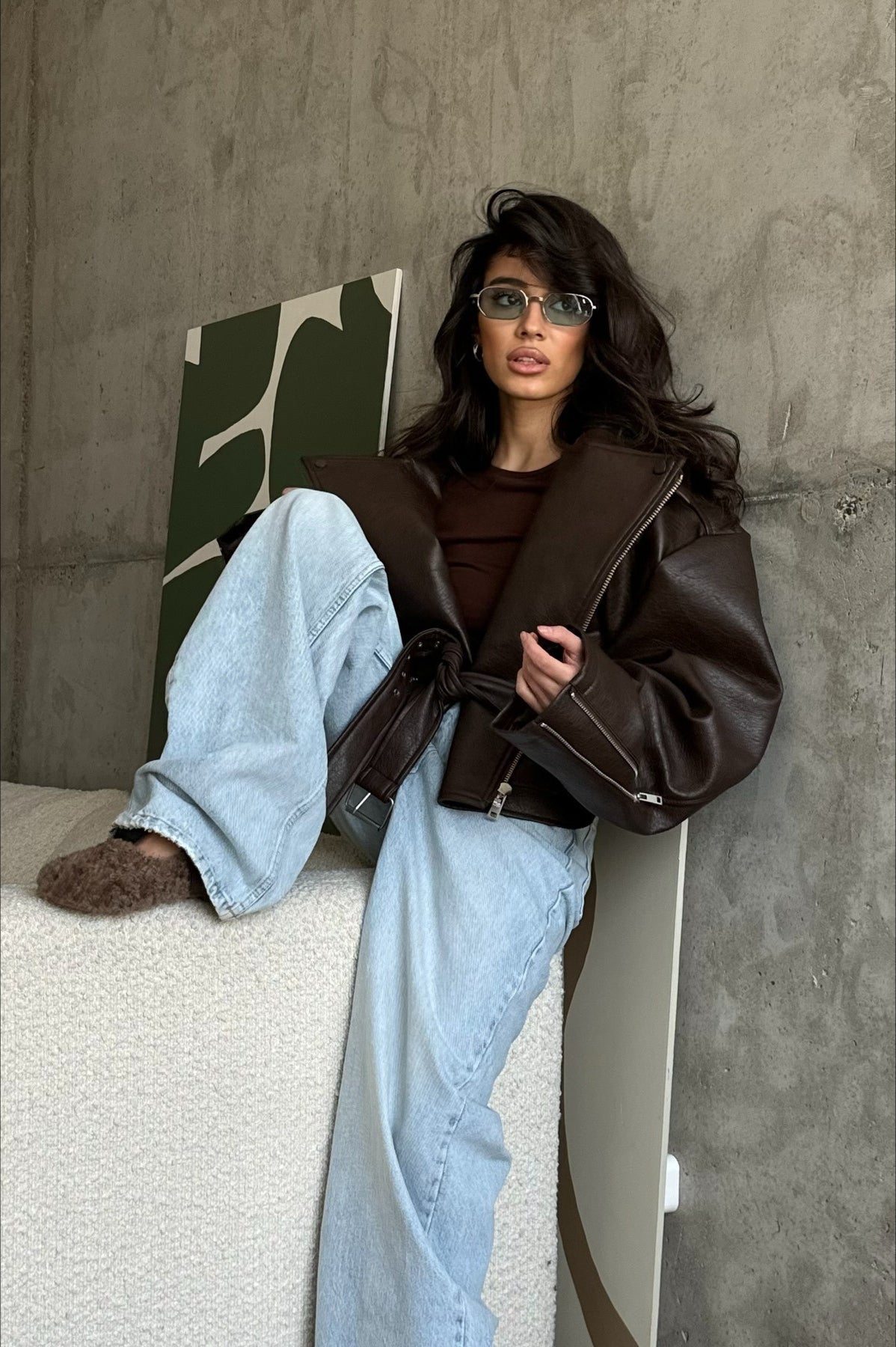 Veste en cuir vegan Gertrude