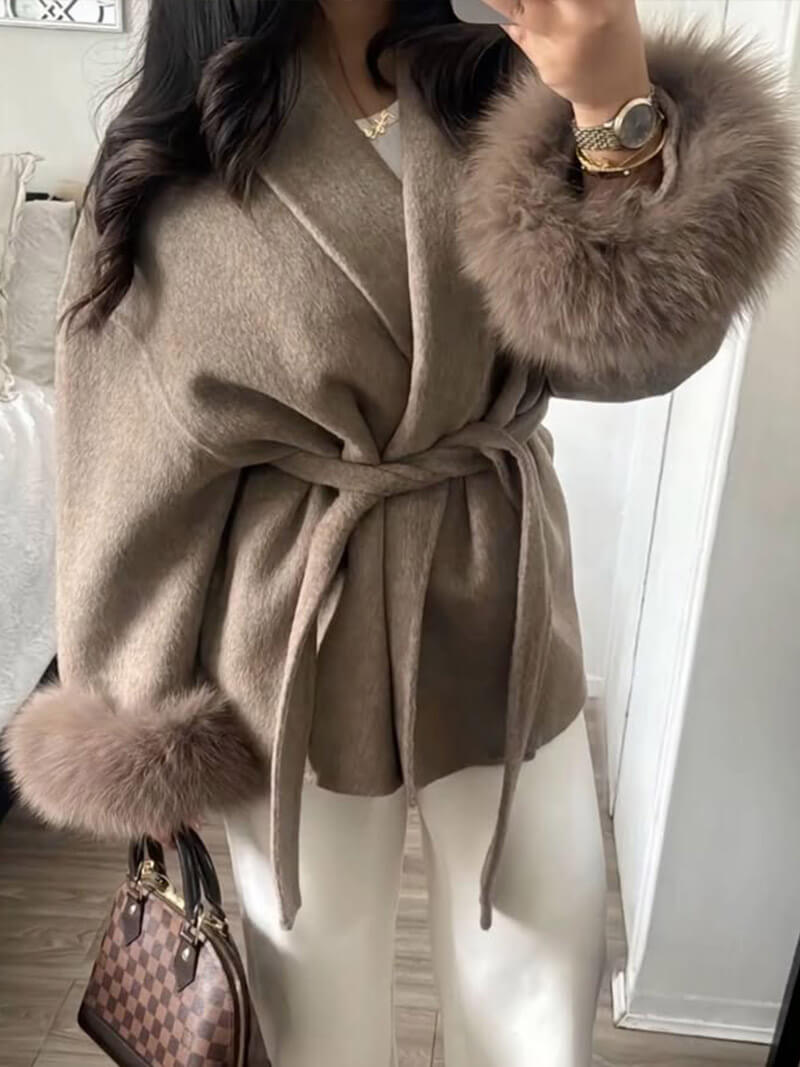Manteau en fausse fourrure Grace