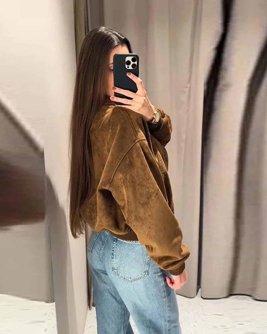Veste Heather en suédine
