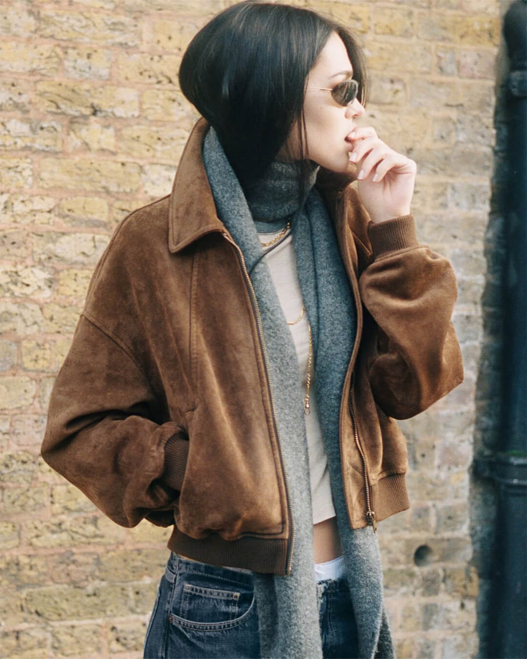 Veste Heather en suédine