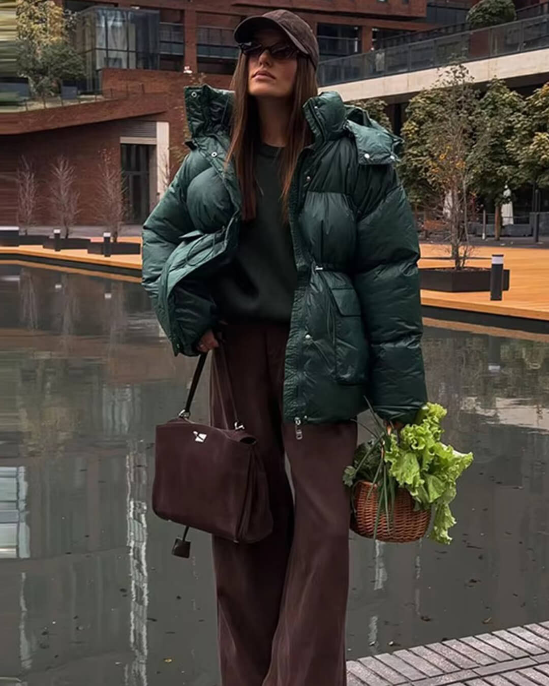 Veste matelassée brillante Jillian