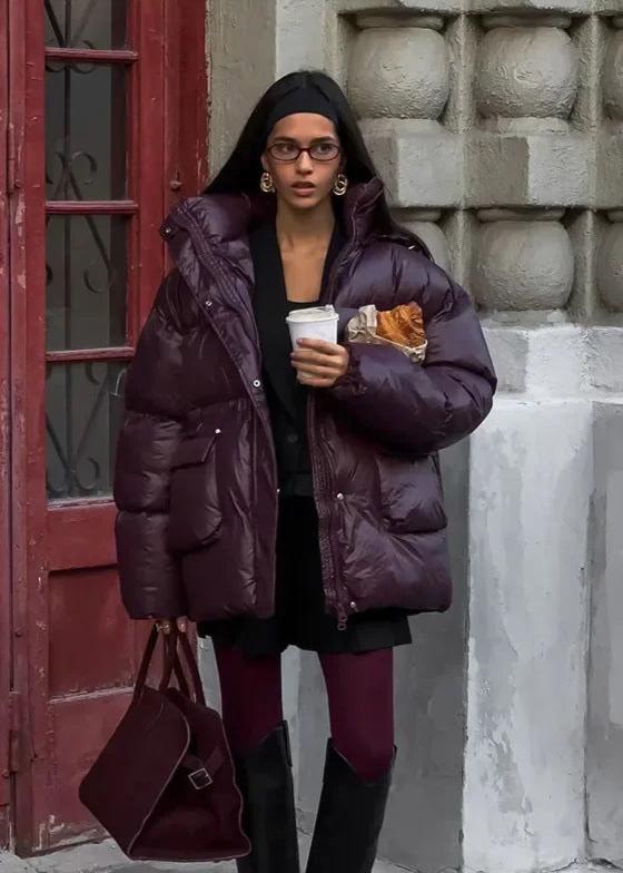 Veste matelassée brillante Jillian