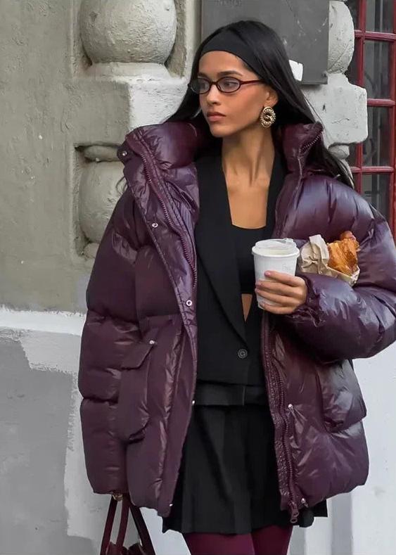 Veste matelassée brillante Jillian