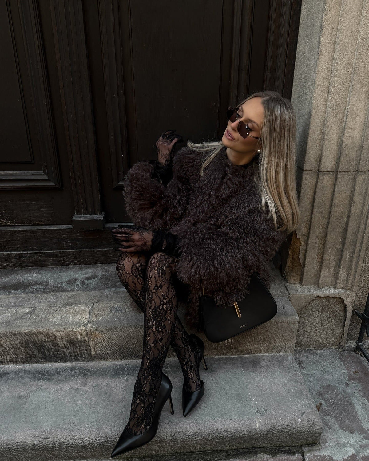 Liza Manteau en fausse fourrure douillette