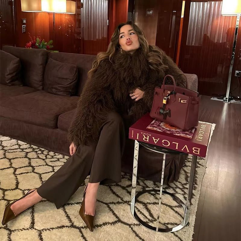 Liza Manteau en fausse fourrure douillette