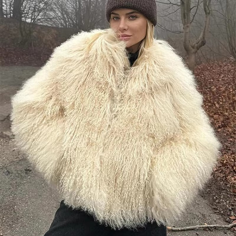 Liza Manteau en fausse fourrure douillette
