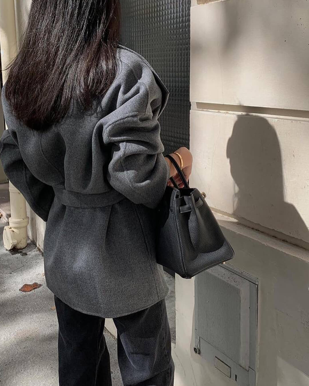 Manteau croisé ceinturé Lorelie