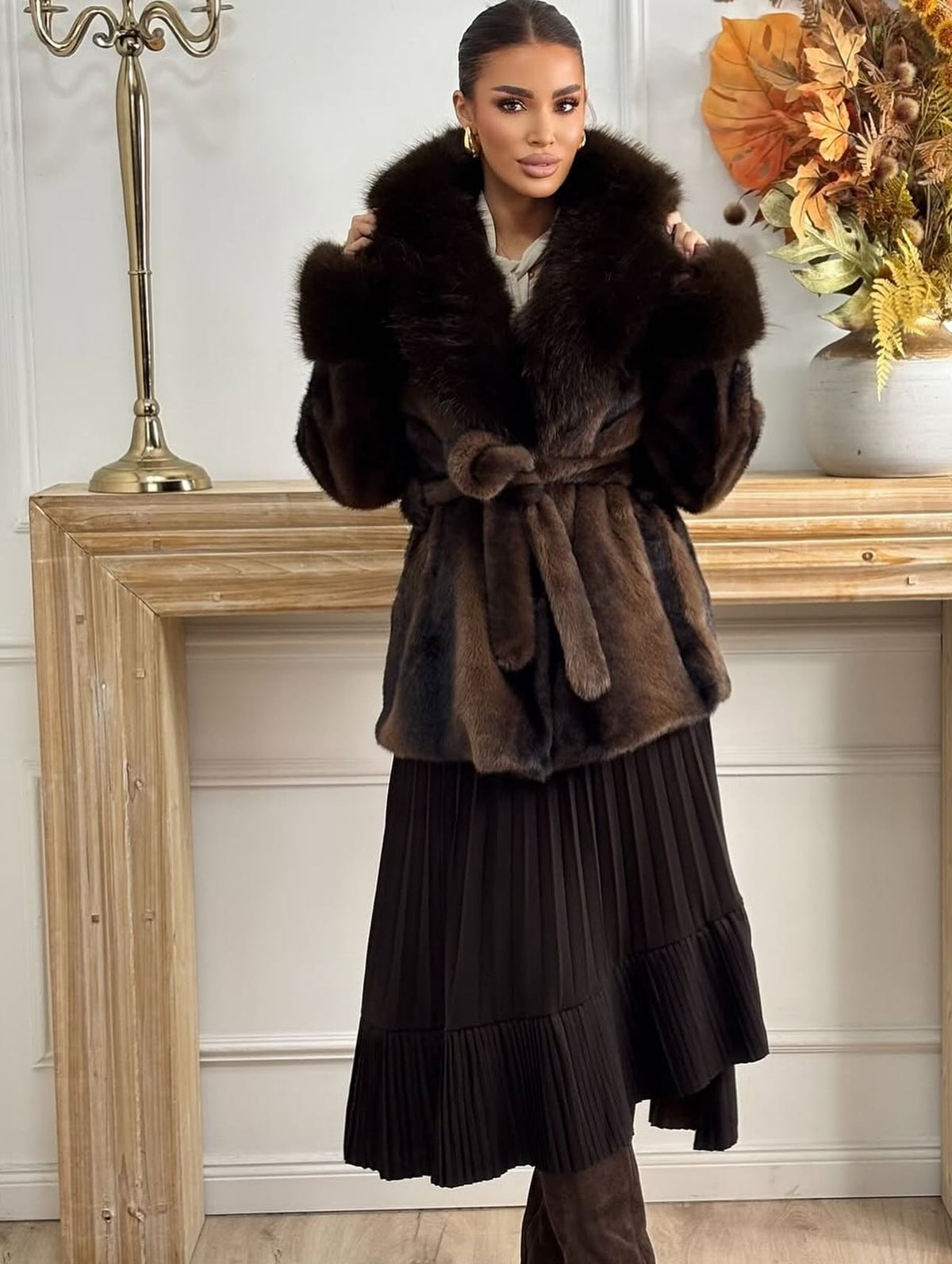 Manteau en fausse fourrure Louise