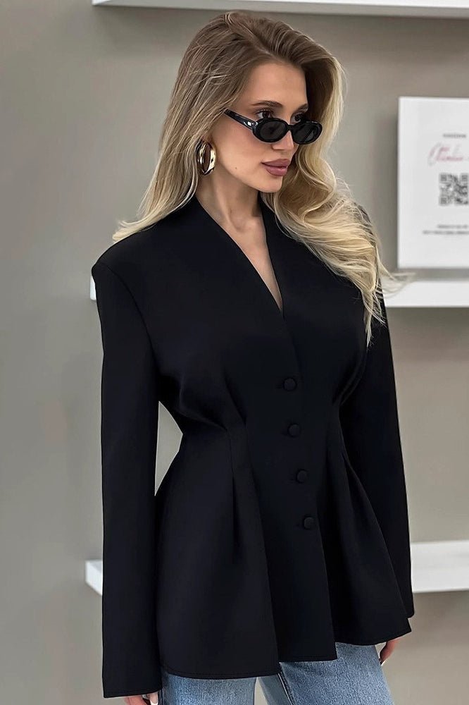 Blazer Margarita plissé