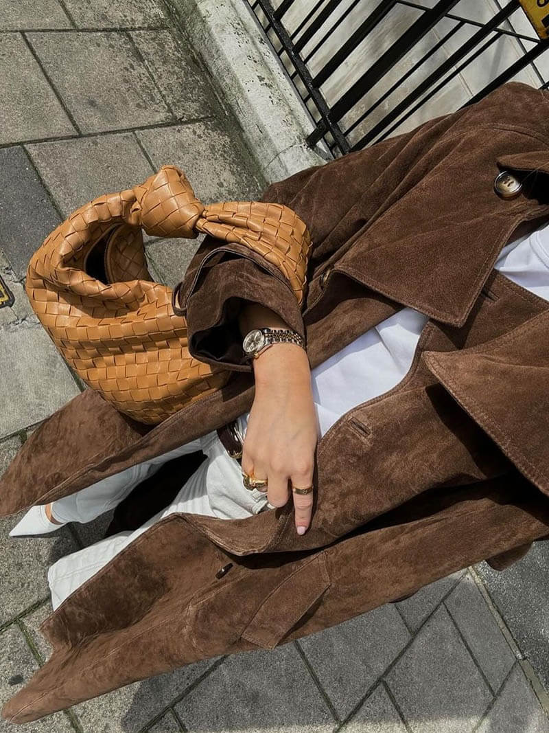 Trench Molly en daim synthétique