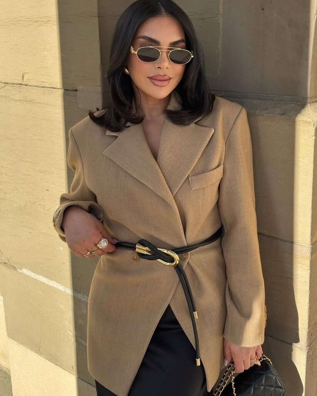 Blazer cintré Myrna à revers cranté