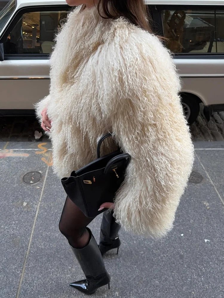 Manteau court en fausse fourrure Reese