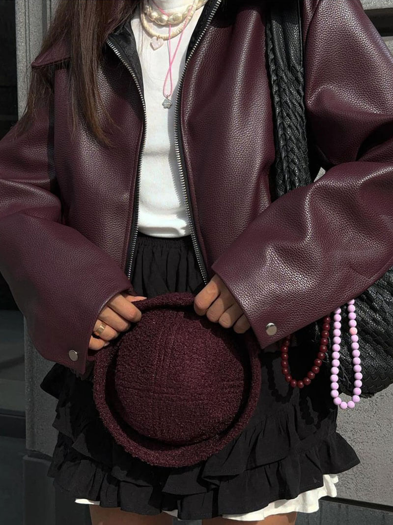 Veste en cuir Romy