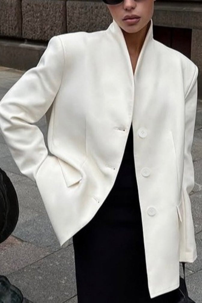 Blazer Roxie à col montant