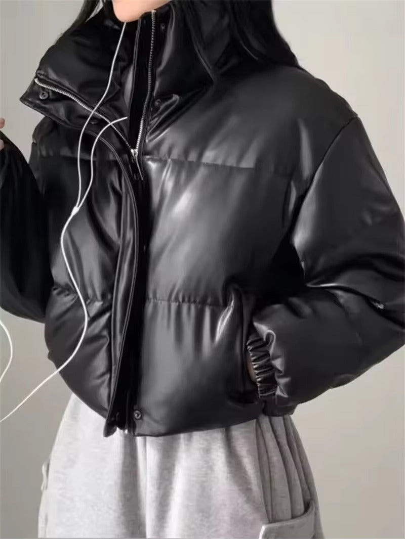 Veste matelassée en similicuir Samantha