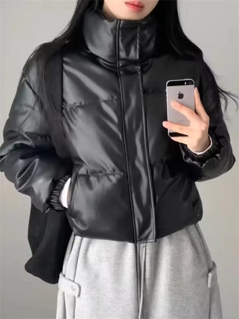 Veste matelassée en similicuir Samantha