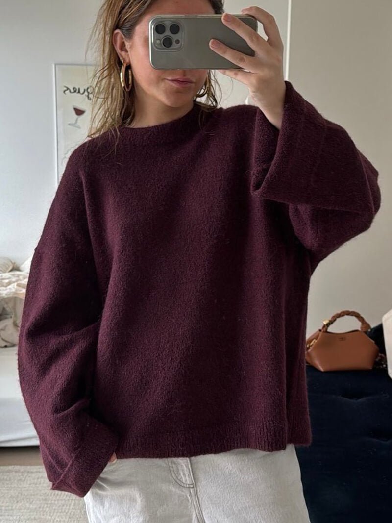 Pull Shiela bordeaux