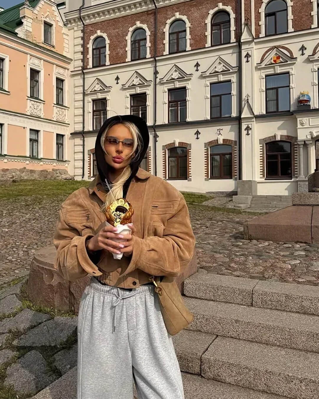 Veste Trisha en daim à revers