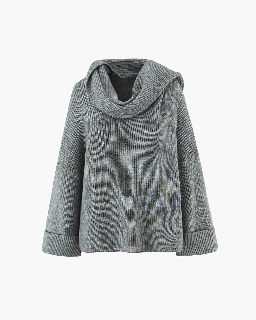 Xia pull en maille ample avec écharpe