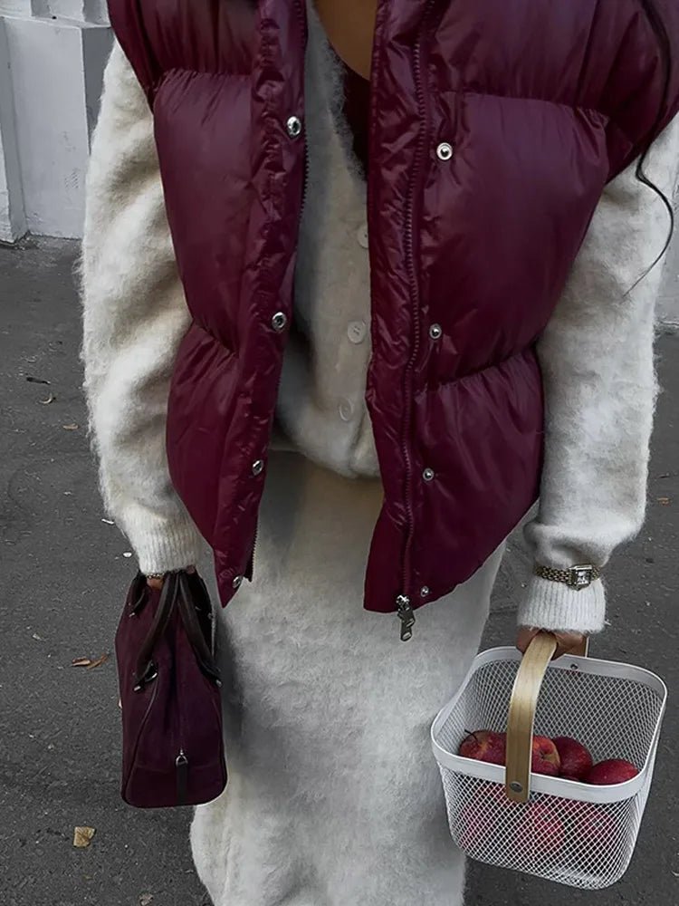 Gilet matelassé Zarina à col montant
