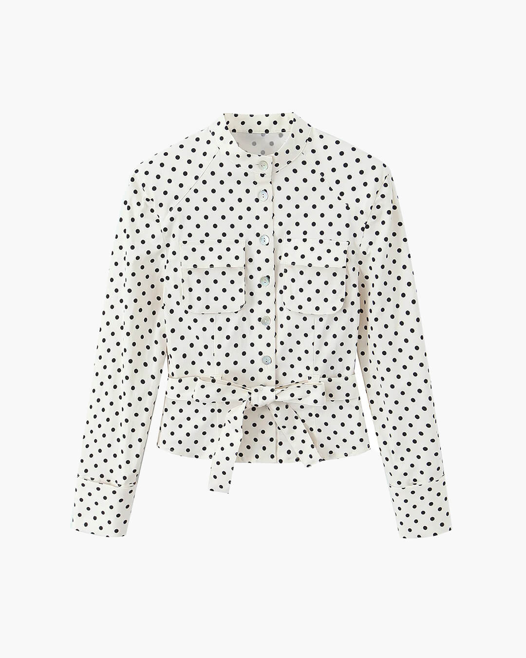 Ensemble veste à pois et pantalon capri Cherry