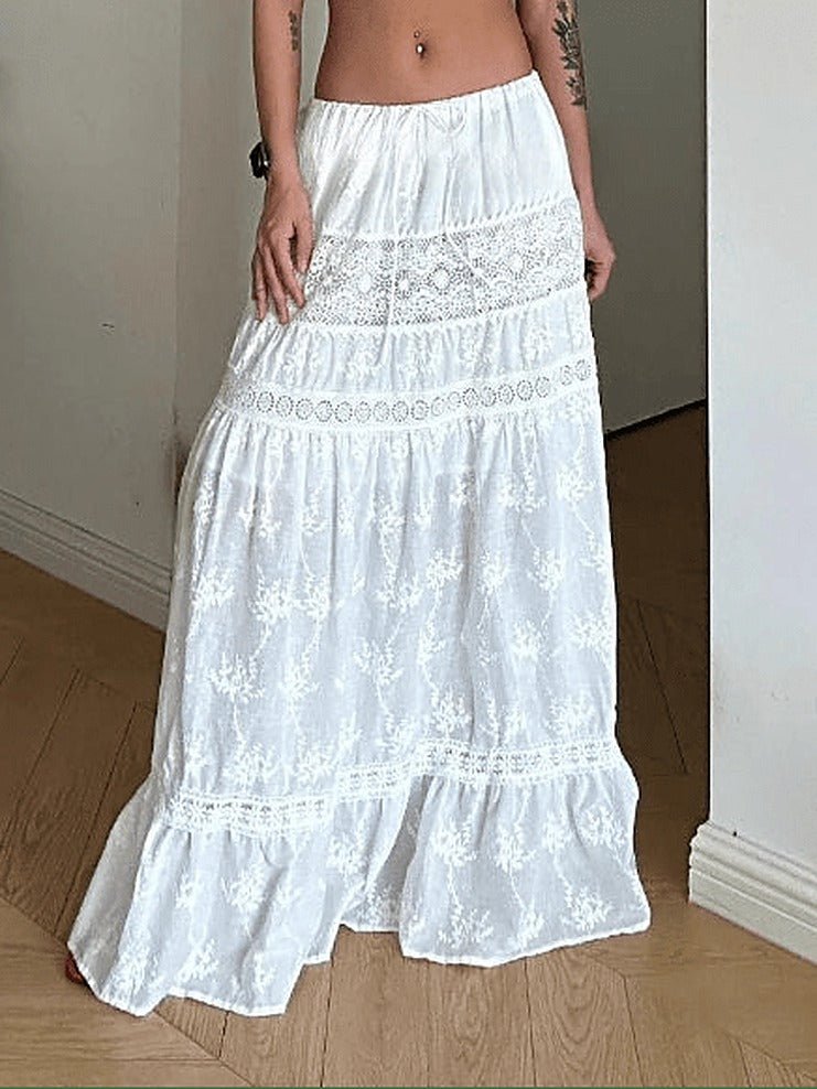 Ensemble Margot bohème, crop top et jupe maxi