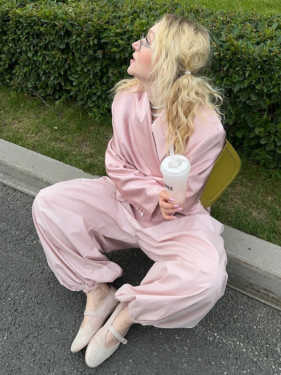 Pantalon en coton Amethyst à jambes larges