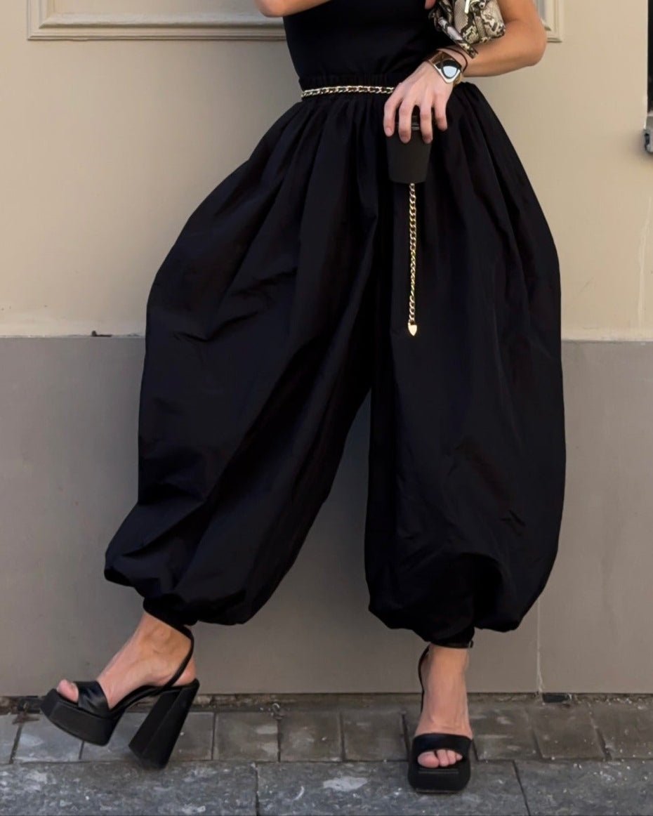 Pantalon balloon taille haute Kerry