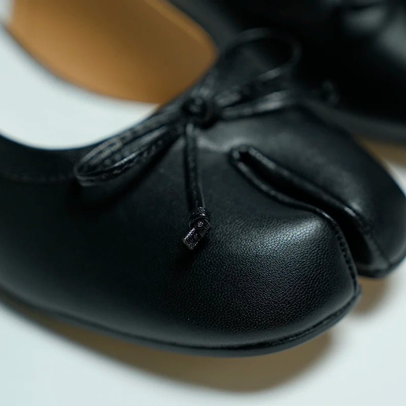 Ballerines à talons Mary Jane à bout fendu Miriam