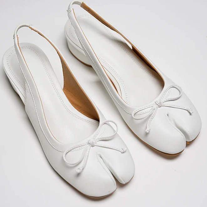Ballerines à talons Mary Jane à bout fendu Miriam