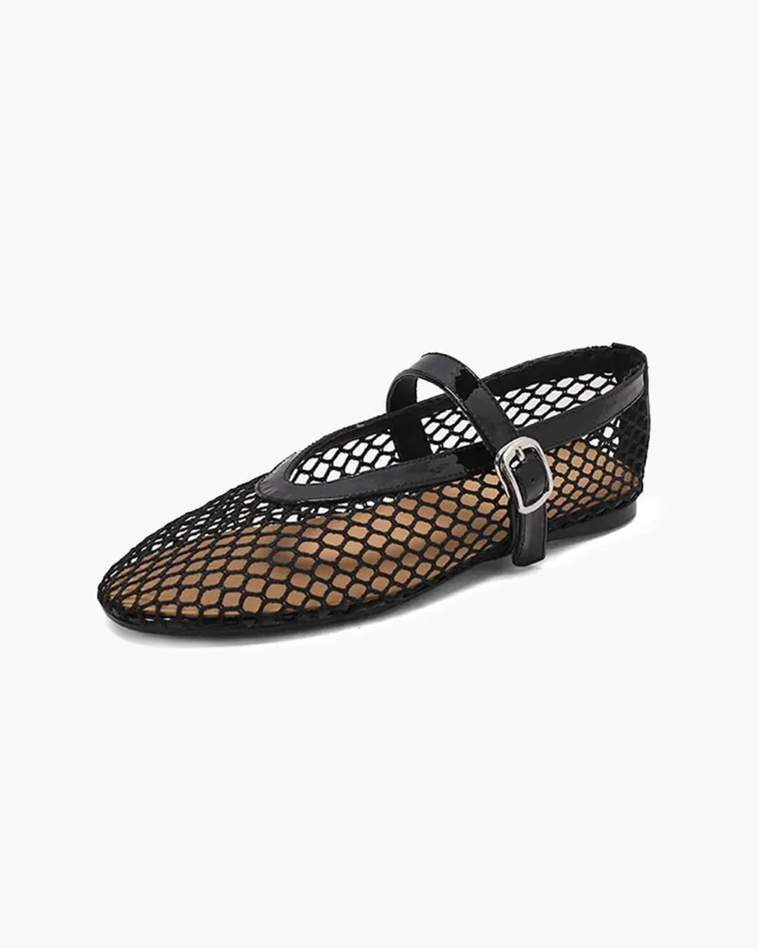 Bianca Ballerines à boucle et en résille
