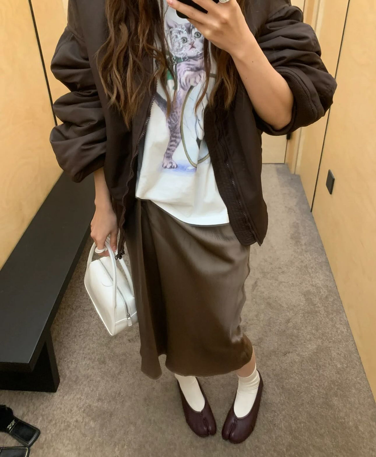 Mules Bianca en cuir à bout séparé