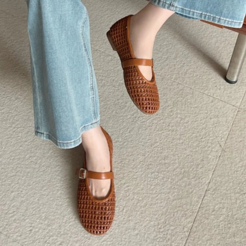 Emilia ballerines en maille